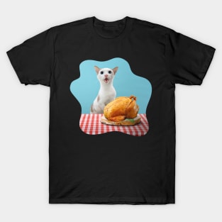 Roast Chicken and Cat T-Shirt